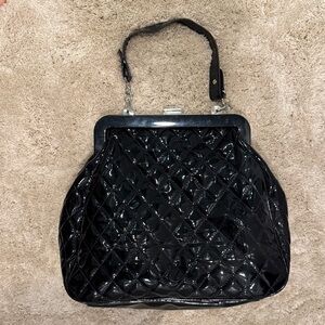 Shoedazzle Black Quilted Women's Bag
